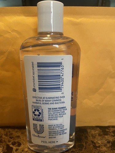 Suave Hand Cleaner 8 Oz Plastic Bottle Expiration 09/2022. - Picture 2 of 2