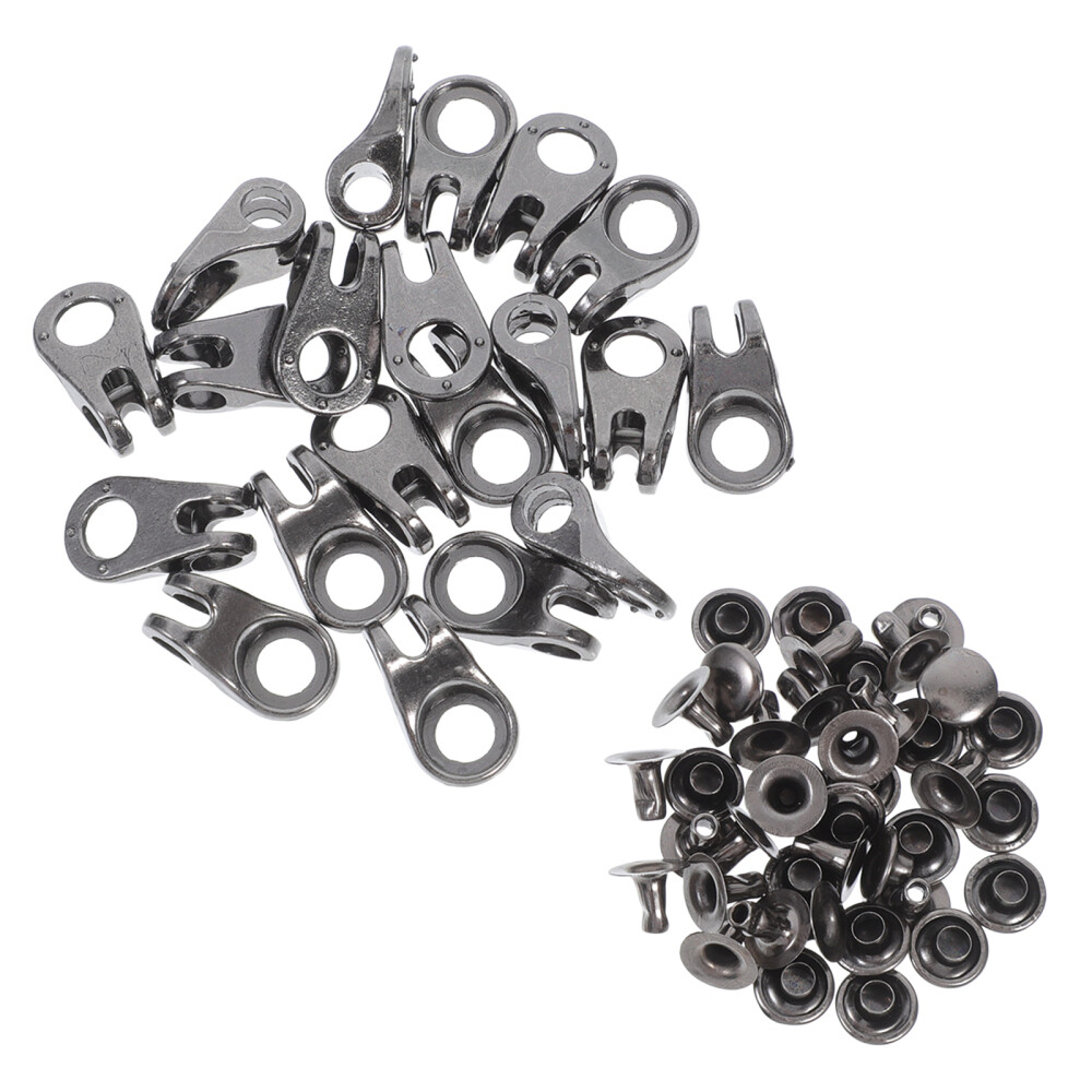 APL 20 Set Fibbia per Scarpe Decorativa Miss Stivali Occhielli Riparazione Ganci Pizzo