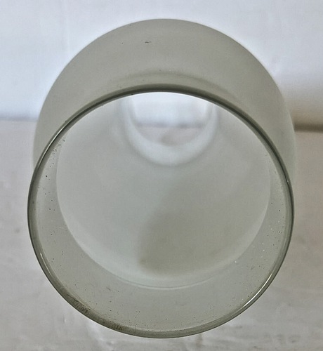 OIL LAMP CHIMNEY FROSTED GLASS 8 1/2" EXCELLENT NEW - Picture 3 of 6