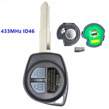 2 Button Keyless Remote Key Fob 433MHz  ID46 Chip for Suzuki Grand Vitara Swift