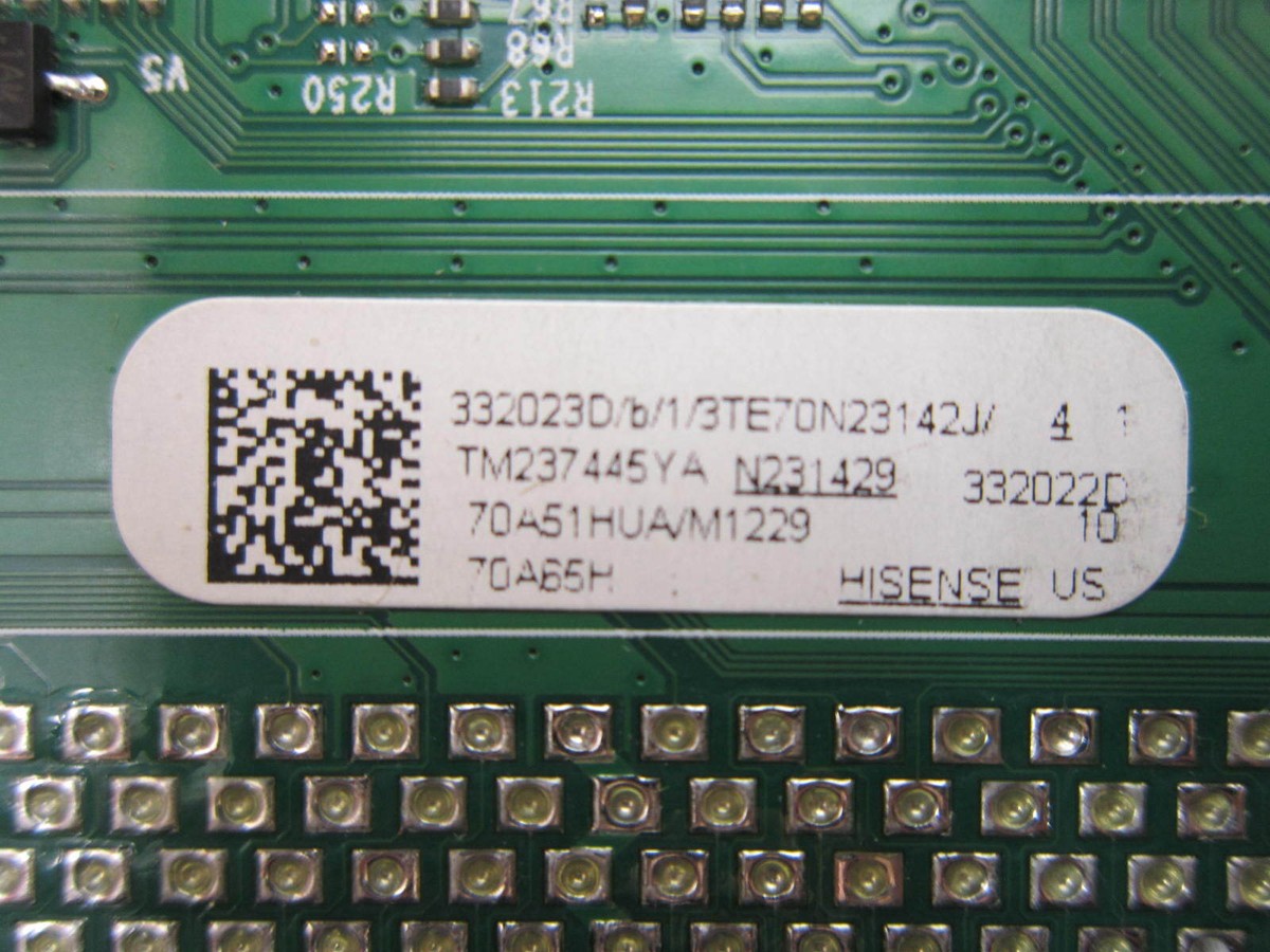 Hisense 70A65H Main Board 332023 (RSAG7.820.12881/ROH) | eBay