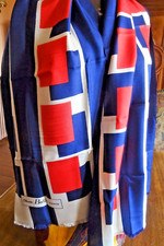 - Claude Boissy PARIS -échape vintage en soie -   152 cm x 46 cm