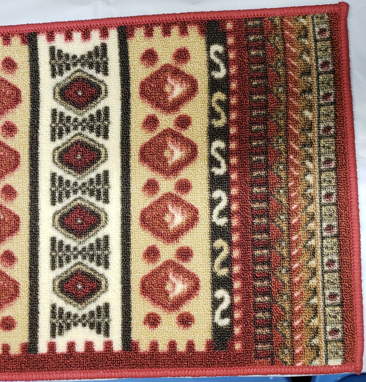 PRINTED NYLON KITCHEN RUG (nonskid latex back)(16"x24") rec, UNIQUE
