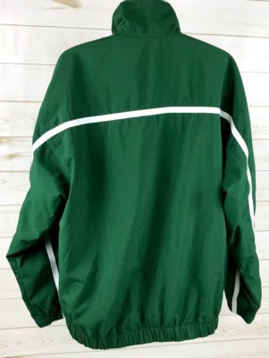 Nike Team Jacket Size Small Green White Volleyball Windbreaker