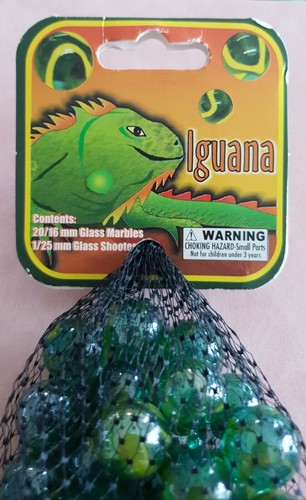 Late 1990s Vacor Iguana Netbag 21 Vintage toy marbles Sharp Shooter Mexico - Picture 8 of 12
