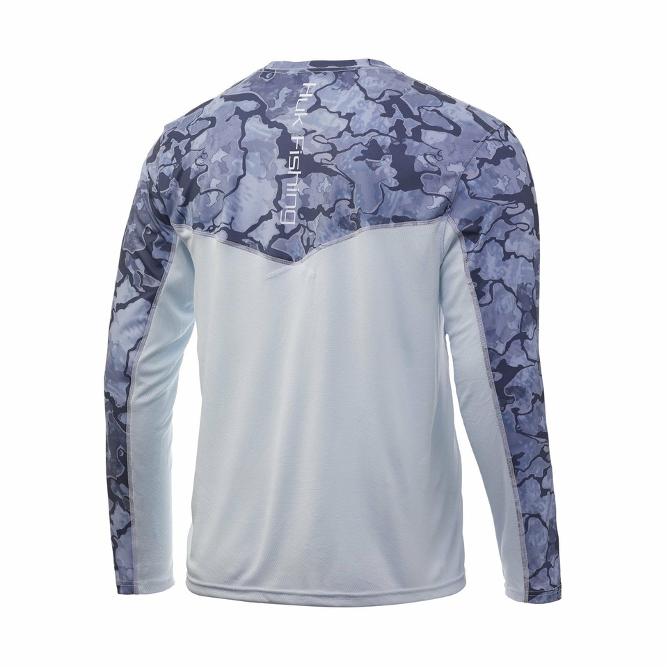 HUK Men's Icon X Camo 1/4 Zip Fishing Shirt - UPF 30+ Sun Protection, Moisture Wicking, Stain Resistant