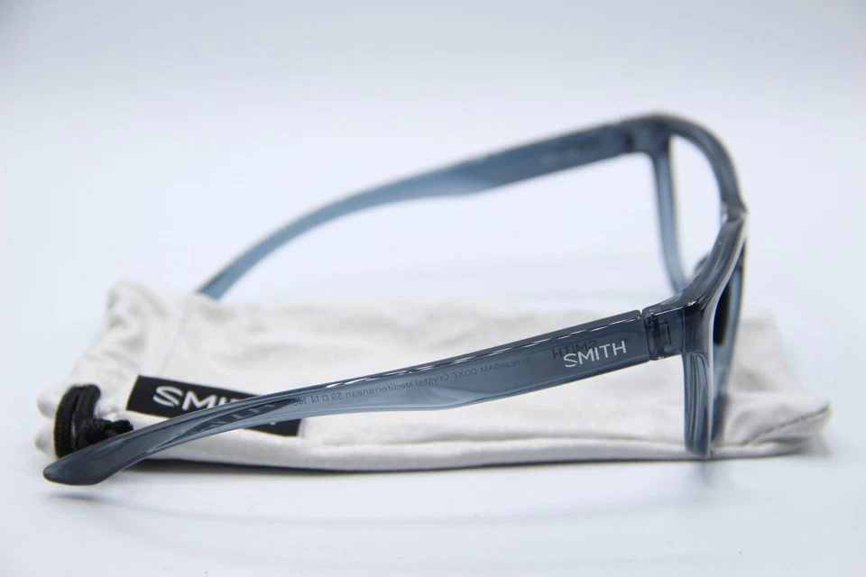 NUEVAS GAFAS SMITH ECLIPSESAM 0OXZ CRISTAL AZUL MEDITERRÁNEO CON ESTUCHE 59-14 Foto 4 de 4