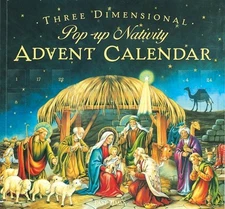3-D POP-UP NATIVITY ADVENT CALENDAR By W J Fantasy **BRAND NEW**