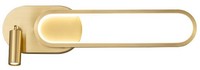 Elyptica - Moderne Goldene Wandleuchte 48 Cm