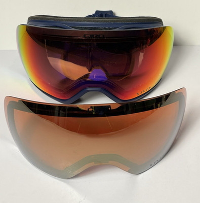 Giro LUSI Women's Snow Goggles Navy Strap with Extra Lens VIVID Optics by ZEISS