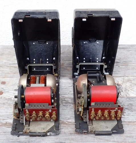 M Wehrmacht 2.WK 1 Paar Tisch-Fernsprecher 38 Hersteller Heliowatt 1940 Telefon
