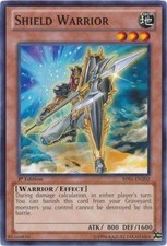 Shield Warrior - BP01-EN202 - Common - 1st Edition - Heavily Played - Battle Pac