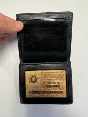 California Highway Patrol 11-99 CHP Foundation Lifetime Member Badge RARE *GOLD*