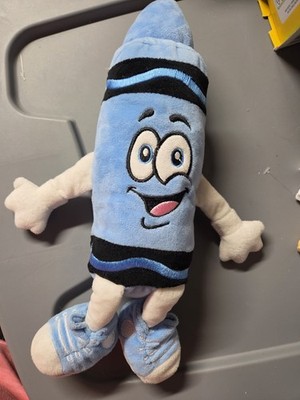 Crayola Cornflower Blue Crayon 13  Plush Stuffed Crayola Experience Plush
