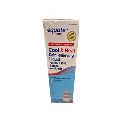 Equate Max Strength Cool & Heat, Joint Pain Relief, 2.5 fl. oz. Exp: 04/2028