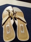 Talbots Beige Leather Slides, Sz 9.5M — photo 1
