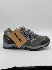 Hi-Tec Shoes Womens Sz 8.5 Florence Low Leather Hiking Sneakers Brown/Gray 24101
