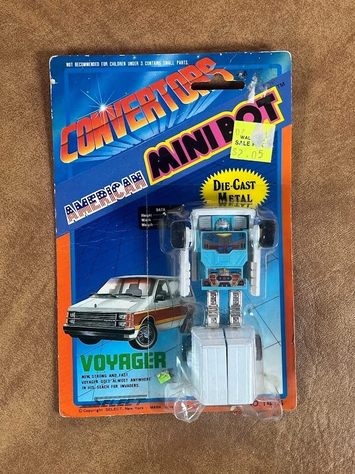 Voyager Van Select Convertors Transforming Action 1984 De colección NUEVO SELLADO Foto 2 de 4
