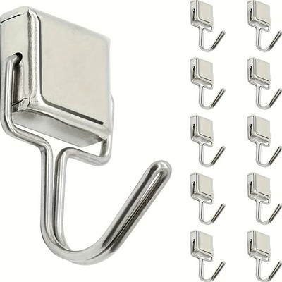 10PCS Magnetic Hook Set Strong Neodymium Magnets for Kitchen Garage Office