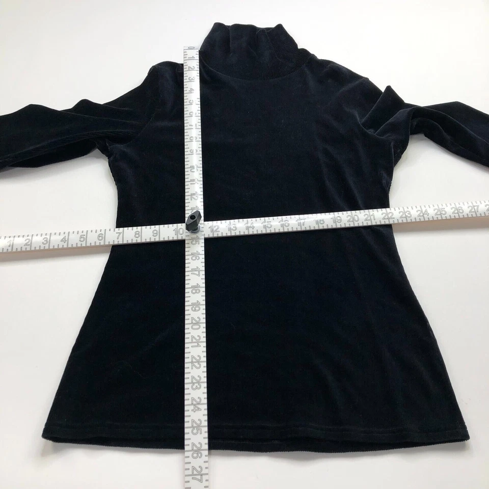 Pullover Gap Grande De Colección Pana Cuello Alto Manga Larga Negro HRJ Foto 2 de 4