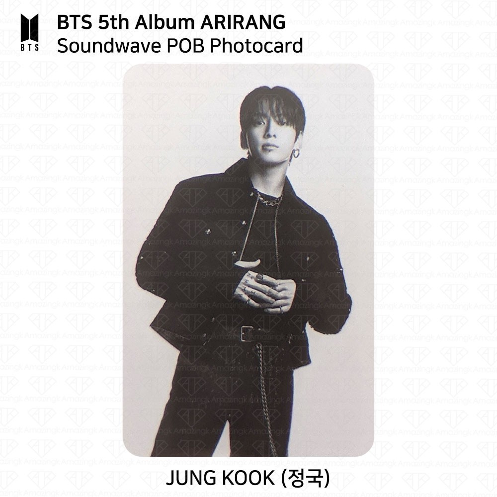 BTS 5th Album ARIRANG Soundwave POB Photocard V JUNGKOOK JIMIN