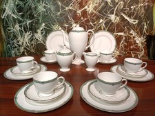 WEDGWOOD England JADE - edles 21 teiliges Kaffeeservice für 6 Personen