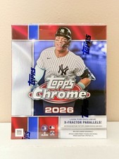2026 Topps Chrome Baseball Sealed Mega Box—6 Packs w/ X-Factor Parallels