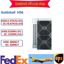 Goldshell HS6 HNS SC 4.3T 3250w Asic Mining machine Built-in Power Supply