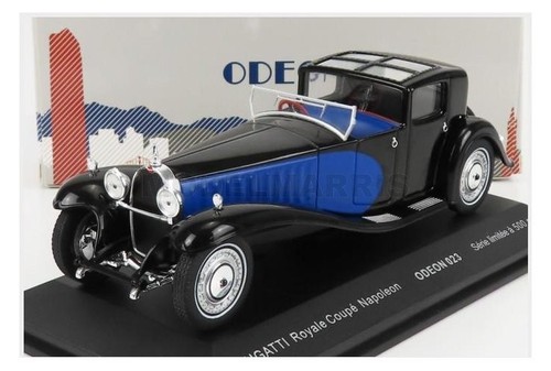 Miniature Verem 1/43 Bugatti Royale 1930 - Noire Et Bleue + Figurines - Boîte