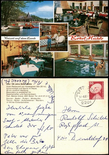 Ansichtskarte Bokel-Sprakensehl Mehrbildkarte mit der Bokel-Mühle 1981 - Afbeelding 1 van 3