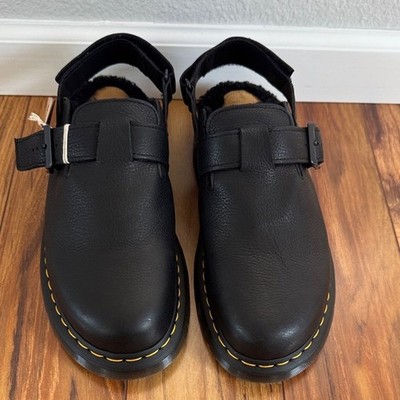 Dr. Martens Jorge II Ambassador Fur Lined Slingback Leather Mule Unisex M12 EU46
