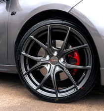 19" VELOCITY VC3 MATTE GUNMETAL MULTISPOKE ALLOY WHEELS FOR VW GOLF GTI R