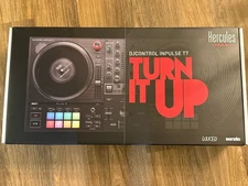 Hercules DJCONTROL INPULSE T7 2 Channel Motorized Platters DJ Controller Nice!