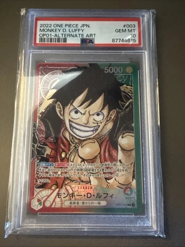 PSA 10 Monkey D. Luffy (Alt Art) OP01-003 ROMANCE DAWN - ONE PIECE Japanese 2022