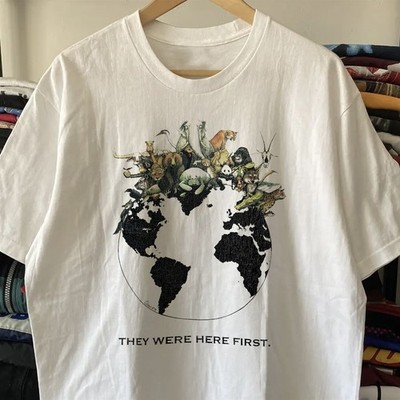 1992 They Were Here First - Rare T-Shirt White XL