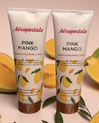 NEW Aeropostale Pink Mango Moisturizing Body Lotion  6.8 fl oz  Sealed Set of 2
