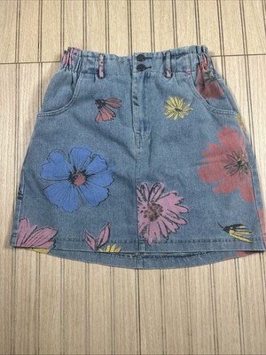 She + Sky Floral Skirt Women s Jean SZ. S NWT