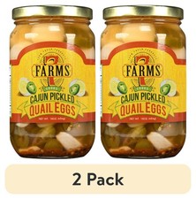  2 pack 7 Farms Cajun Pickled Quail Eggs,NEW PRODUCT EXPLOSION