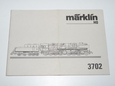 Märklin H0 3702 ++ Anleitung für Dampflok BR 53 0001 Borsig Mallet ++ #Z1_116