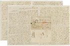 1830 LONG LETTER MAHON JAMAICA by LADY FITZHERBERT Roof Fire Plantation +Ship