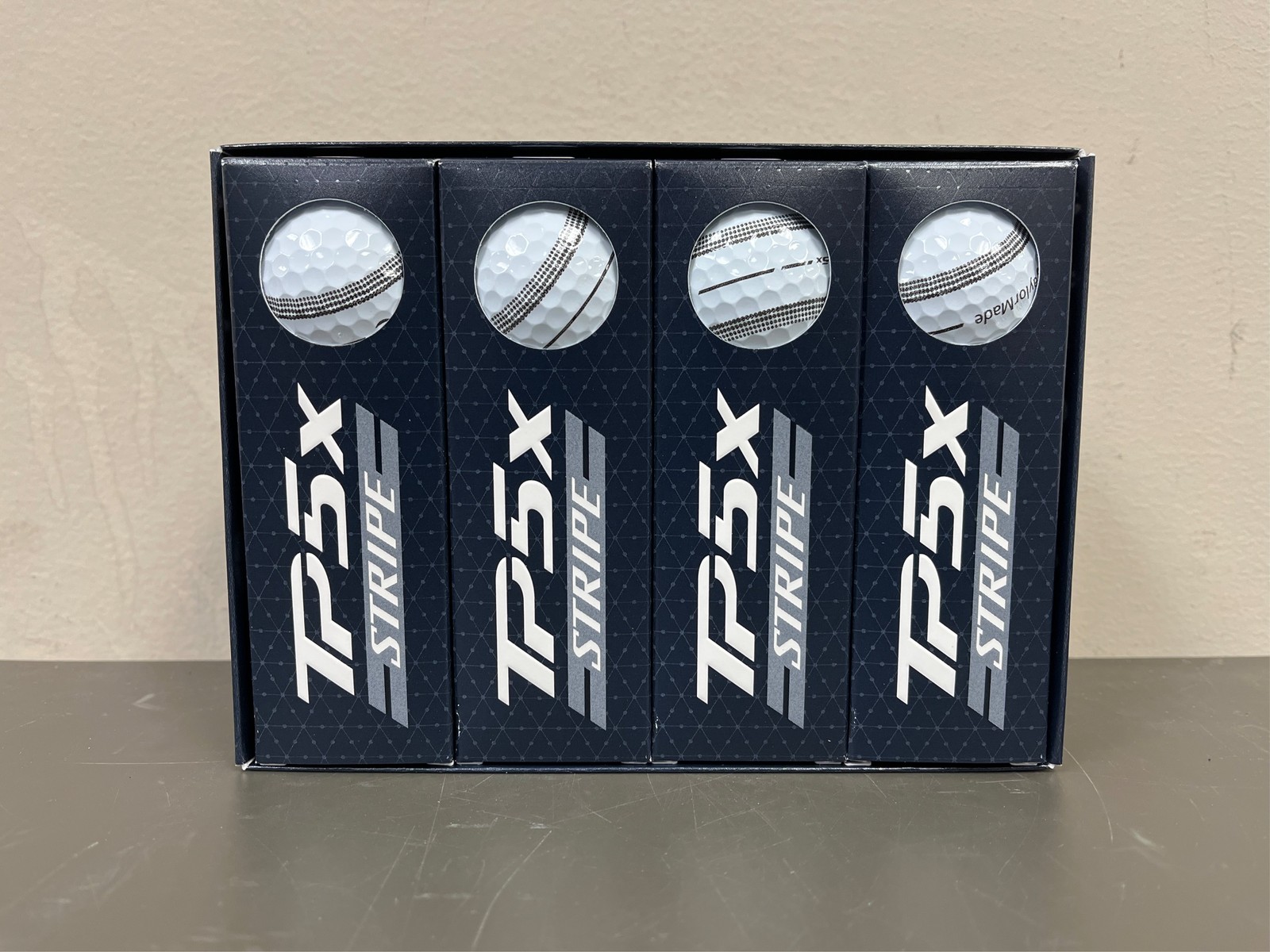 TaylorMade 2024 TP5x Stripe Golf Balls, Men's, White