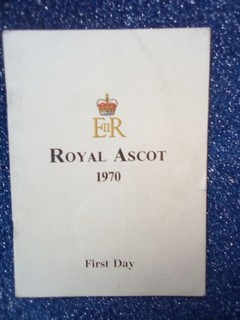MILL REEF 1970 COVENTRY STAKES ROYAL ASCOT RACECARD VERY RARE CARD