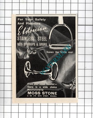 Moss Stone & Co Ltd Walsall - 1966 Small ADVERT