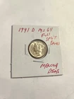 1941 D UNC+++ FULL SPLIT BANDS MERCURY DIME SCARCE