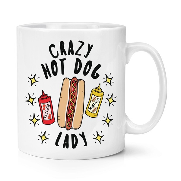 VerrüCkte Hot Dog Damen Stars 284Ml Becher Tasse Fast Food Lustiger Witz Chili-image