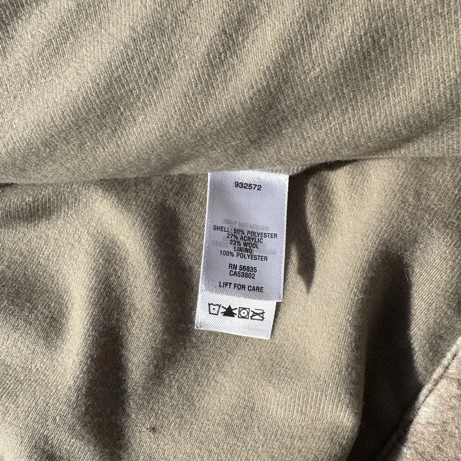 Cabela's Outdoor Gear Men's 2XL Camo Fleece Jacket Full Zip Pockets image 5