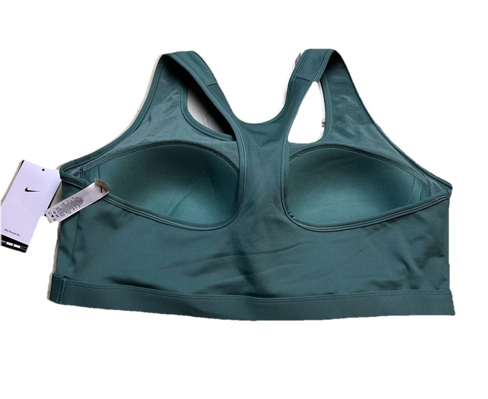 Sujetador deportivo NIKE Dri-FIT Swoosh soporte medio para mujer talla grande 2X verde nuevo con etiquetas Foto 3 de 4