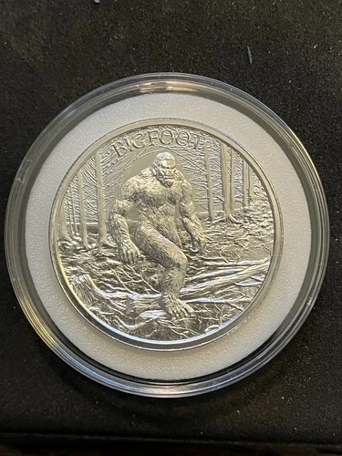 BIGFOOT 2 oz Silver Round  Uncirculated in capsule. .999 Fine