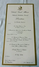 Gold Service Menu The Greenbrier Resort 1972