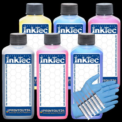 6X0.1L InkTec  Pigment Ink For Epson Stylus Pro 5500 7500 9500 10000 10600